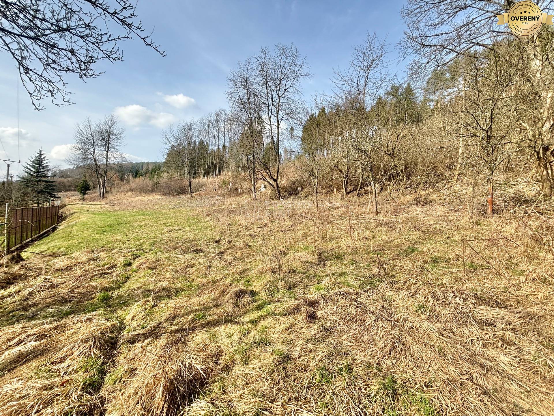 Pozemky na bývanie na Kukučínovej ulici v Kysuckom Novom Meste, obklopené stromami.