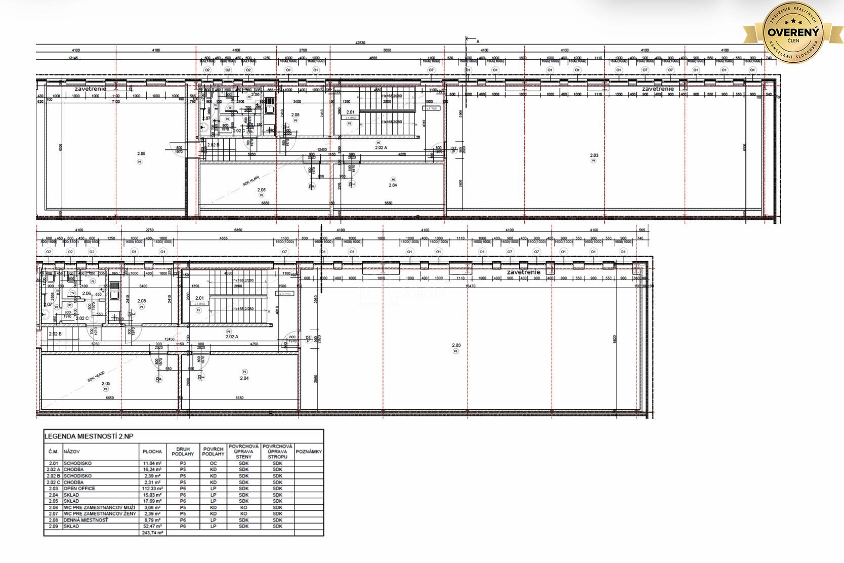 Pôdorys prvého podlažia