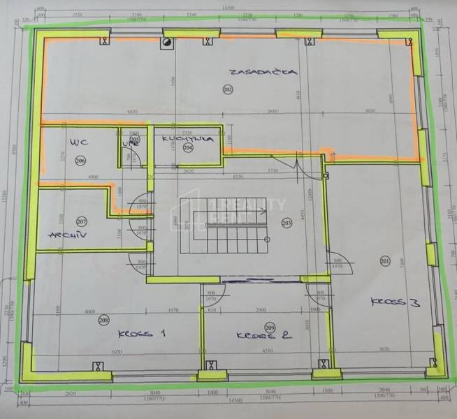 Kancelárske priestory 143 m² Podvysoká